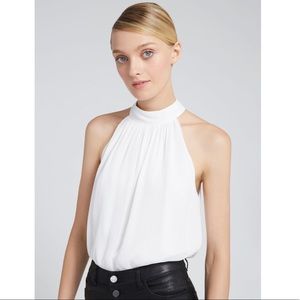Halter Alice and Olivia blouse- blush